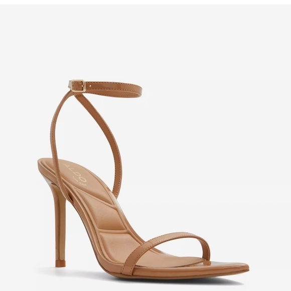 Aldo Shoes - Aldo Tan Ankle Strap Heels
